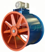Ventiladores tubo axiales con transmisión de poleas y bandas